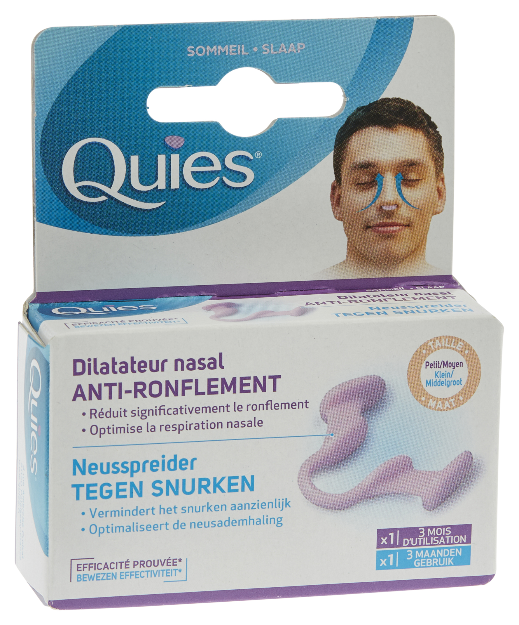 Dilatateur nasal contre les ronflements
